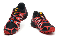 Black, red and white Salomon outdoor casual retro Speed Cross III  surface hiking sneakers men's hiking shoes 40-46