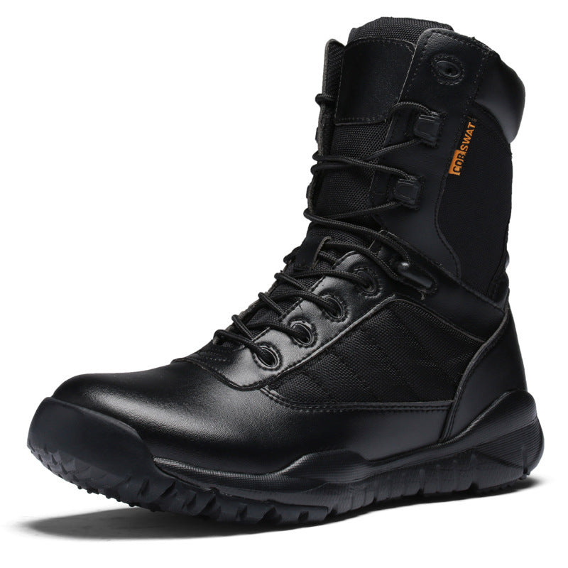 Tactical breathable  -top lightweight military boots outdoor men's shoes desert for land combat special forces mountaineering military boots men's shoes