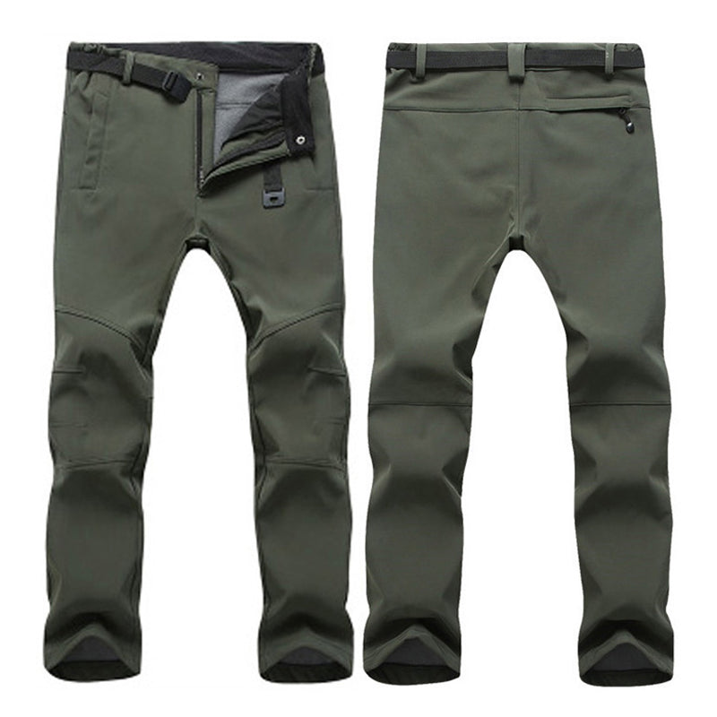 Outdoor quick-drying pants men's summer thin sports quick-drying trousers charging pants men's hiking pants large size elastic climbing pants