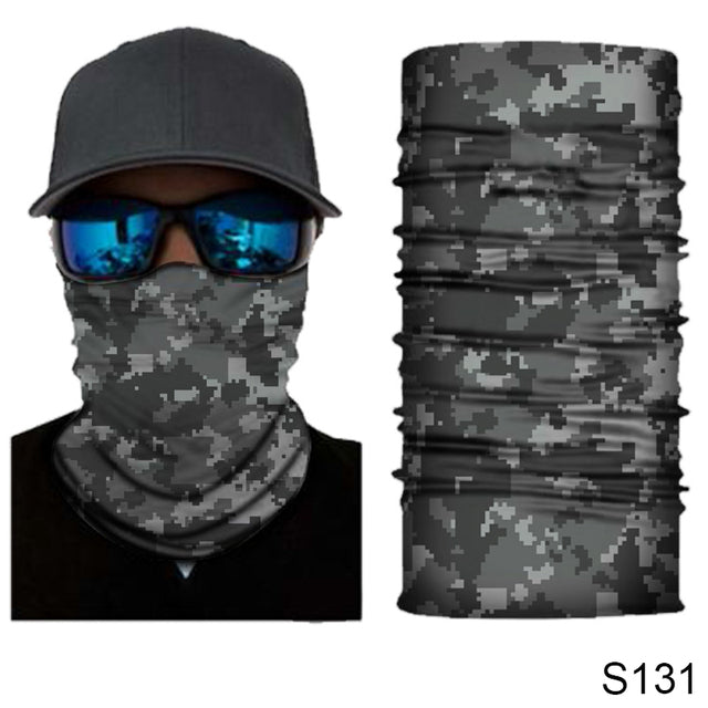 Camouflage Cycling Face Mask Tactical Military Scarf Neck Gaiter Men Seamless Bandana Women Headband Balaclava Tube Face Shield