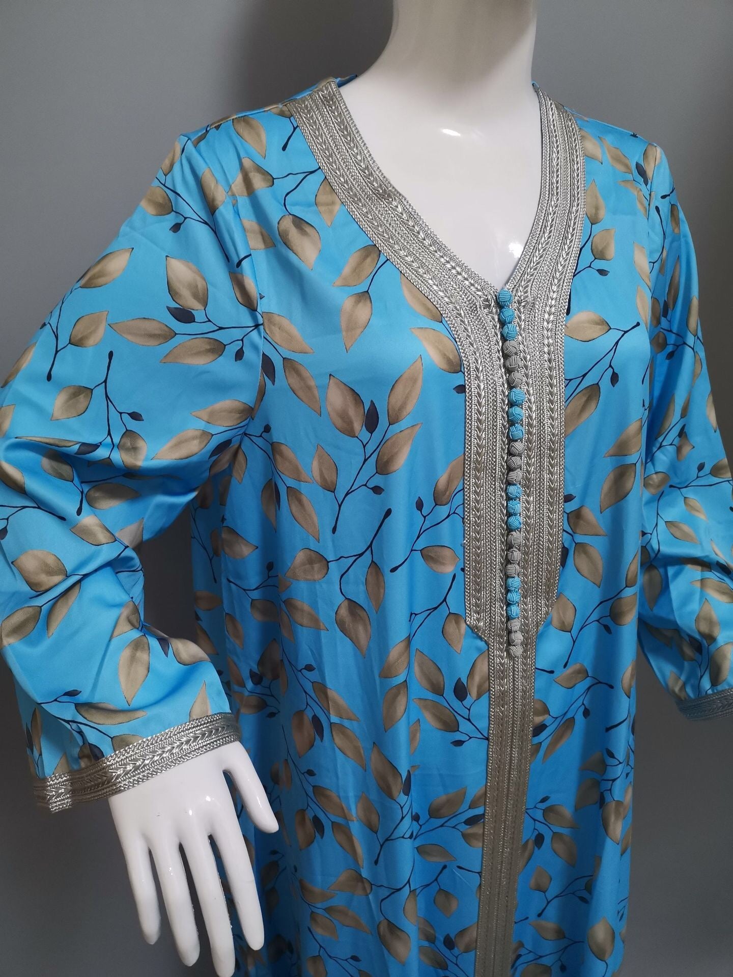 MD Abaya Dubai Turkey Muslim Boho Dress 2021 Women Kaftan Abayas African Print Long Sleeve Dresses Elegant Ladies Wedding Party