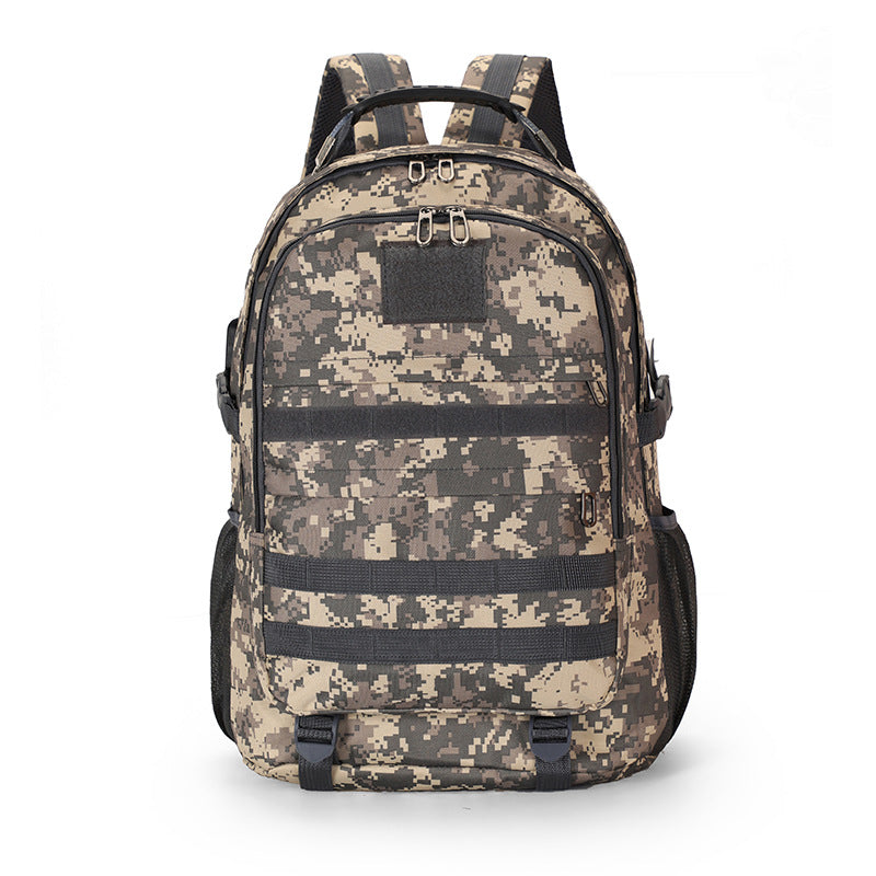 Oxford cloth backpack camouflage outdoor mountaineering bag men's travel bag multi-functional large-capacity waterproof military fan tactical bag