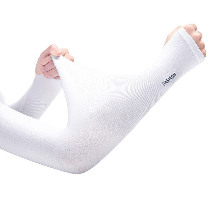 Men’s Women’s White outdoor arm sleeve Cycling Bicycle Riding Basketball Baseball Football Shooter Tennis Outdoor Research Hiking Fishing Arm Sleeve