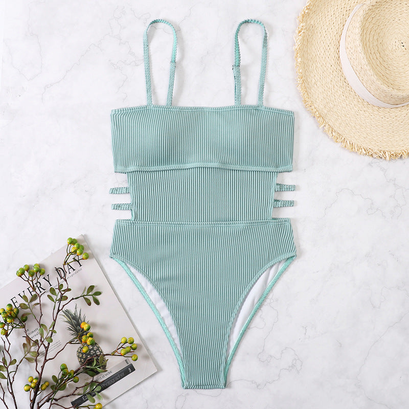 European and American sexy one piece swimsuit women's swimsuit bikini