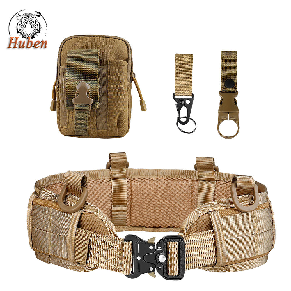 Multifunction Outdoor MOLLE Tactical Battle Belt Hunting Set Belt Military Inner Waist Belt With Phone Tool Bag For CS Shooting