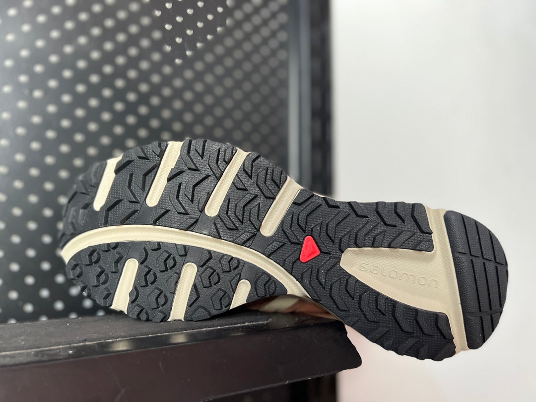 Brown Salomon outdoor X-ssion 4 Suede casual running shoes hiking sneakers hiking shoes 36-45