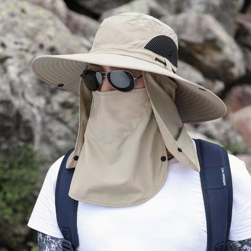Wide Brim Boonie Sun Hat Summer Outdoor Sport Fishing Hiking Bucket Hat Sun Protection Wide Brim Hat Breathable Sunshade Hat