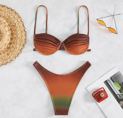 New swimsuit fashion steel bikini ladies European and American split two-piece bikini swimsuit women