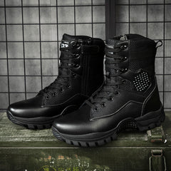 Men's high-top military outdoor mountain desert combat non-slip wear-resistant casual men's boots large size 39-47