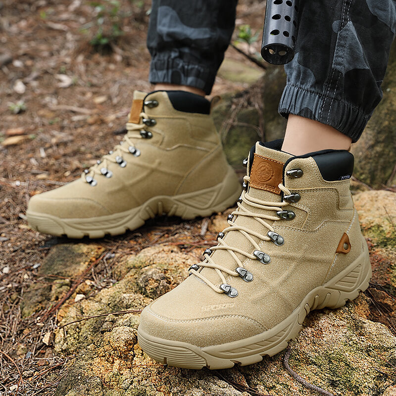 Men New Army Boots  -Top Waterproof Hiking Boots Men Trekking Sneakers Autumn And Winter Snow Boots Outdoor Combat Boots Large Size 40-47