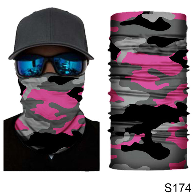 Camouflage Cycling Face Mask Tactical Military Scarf Neck Gaiter Men Seamless Bandana Women Headband Balaclava Tube Face Shield