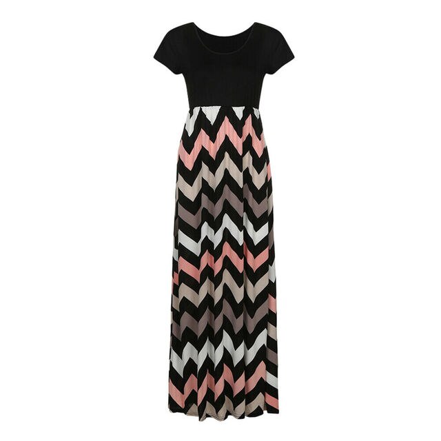 Vintage Floral Print Boho Dresses Women's Long Maxi Dress Party Beach Summer Dress Vestidos Short Sleeve Split Dress