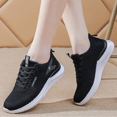 2023 spring new soft-soled shoes mesh hiking shoes all-match casual shoes