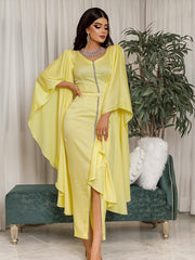 Elegant Satin Hip Dress