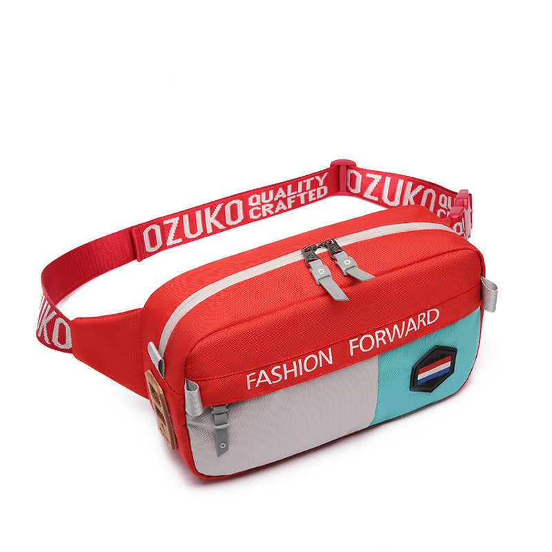 Ozuko  Running Custom  Hiking Sport Women Sling Bags Crossbody Fashion Waterproof Waist Bag
