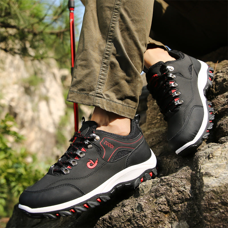 Spring and autumn outdoor hiking shoes casual shoes sports shoes men's breathable travel shoes men's waterproof  running shoes