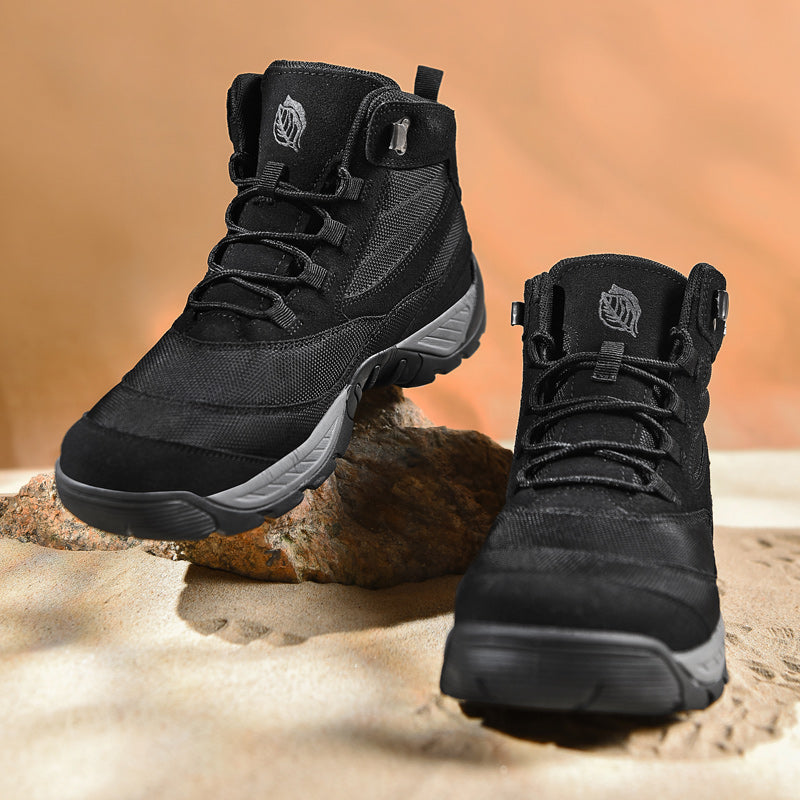 Men Outdoor Large Size 39-46 Army Boots  -Top Military Combat Boots Men Hiking Shoes Breathable Sneakers Cleats Trekking Shoes Travel Camping Shoes