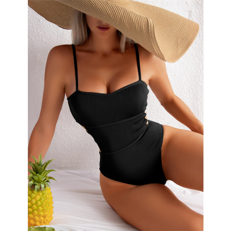 European and American sexy one piece swimsuit women's swimsuit bikini