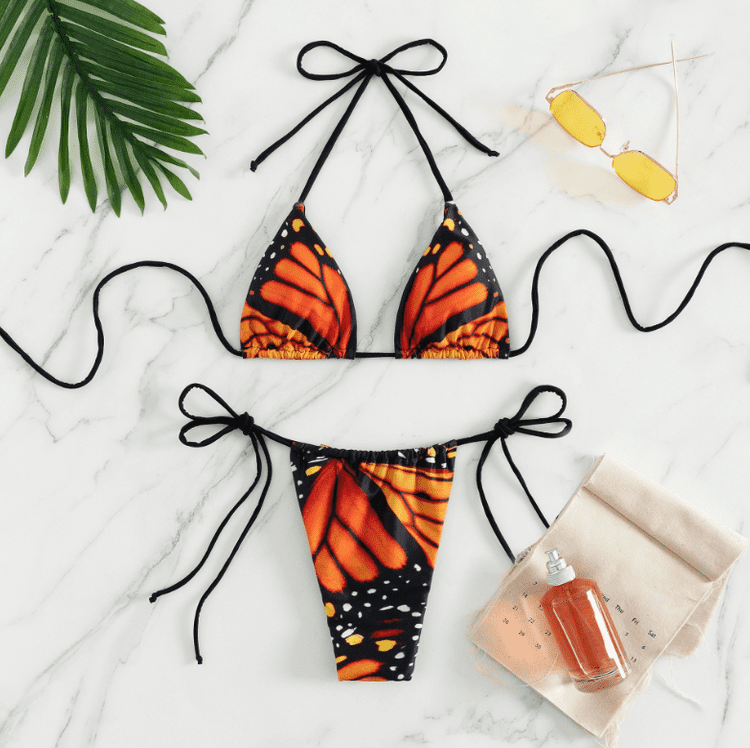 New swimsuit strappy bikini European and American style beach split swimsuit