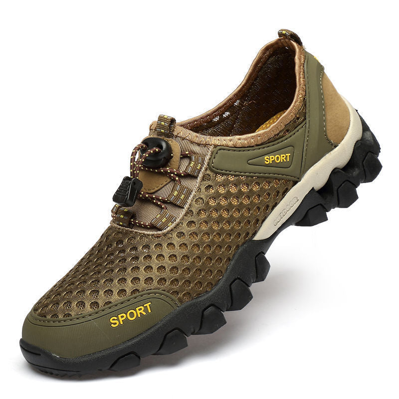 Explosive style men's outdoor leisure breathable mesh hiking shoes