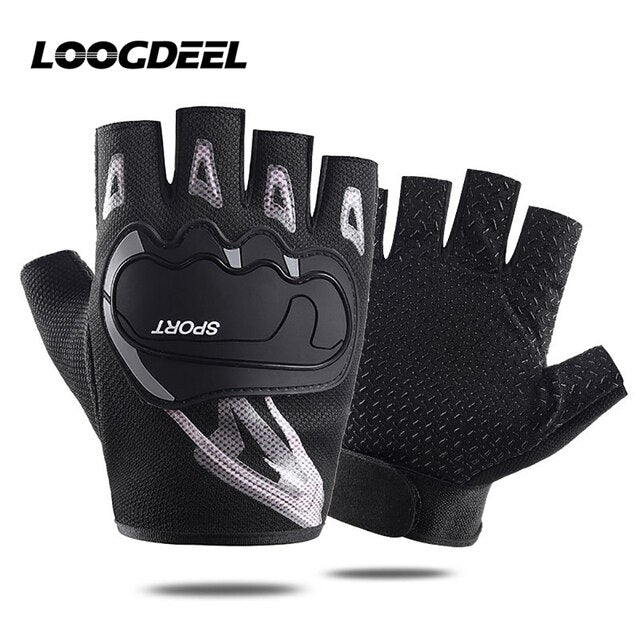 ycling Half Finger Gloves High Elastic Anti-slip Breathable Shockproof Outdoor Fishing Running Hiking Sports Gloves