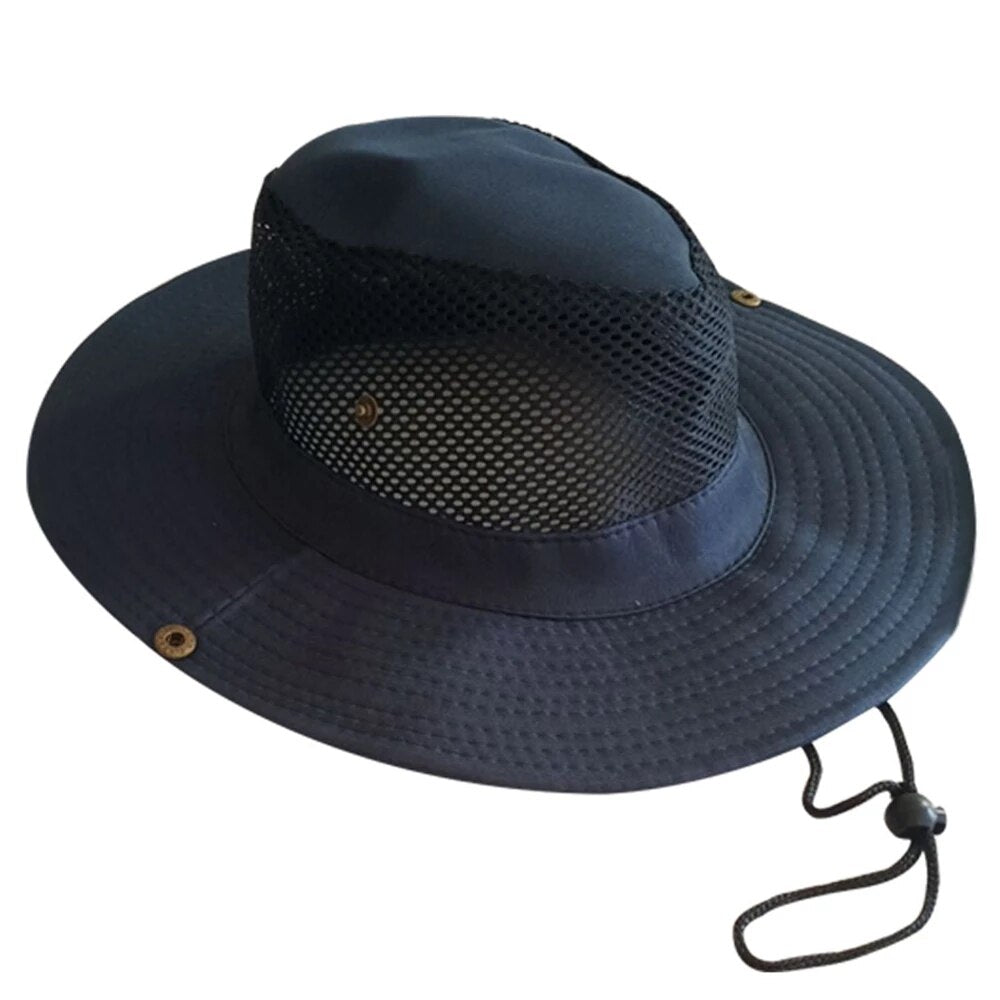 Fishing Caps Men's Outdoor Hat Knight Cap Wide Straw Hat Summer Autumn Tourism Hiking Beach Sun Cap