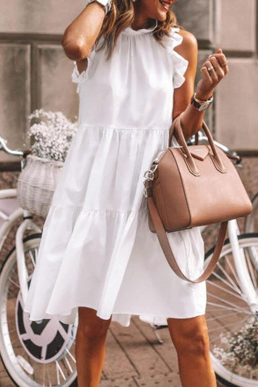 Summer Dresses for Women Elegant Pleated Party Dresses Beach Holiday Boho Robes Vintage Dresses for Women Office Ladies