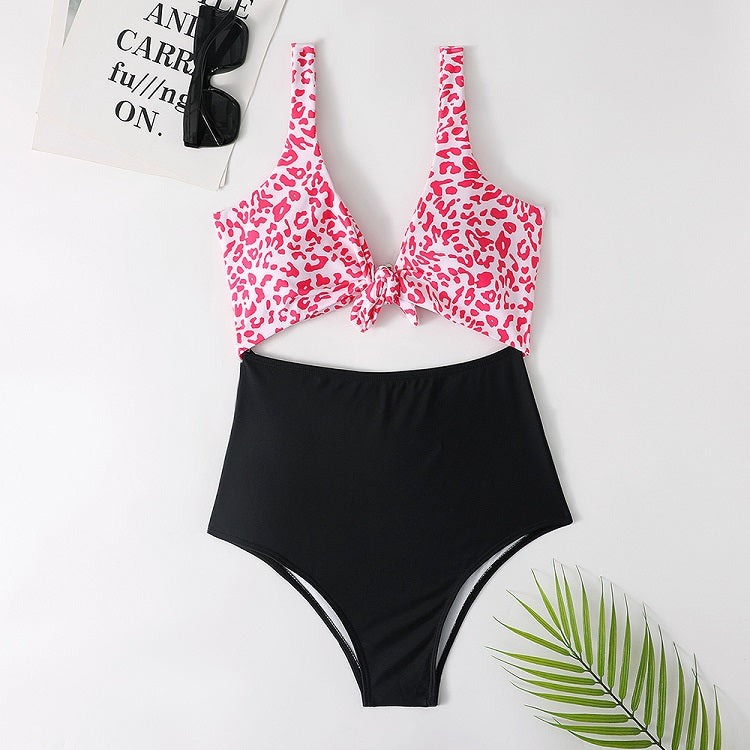 New bikini European and American high waist one-piece swimsuit