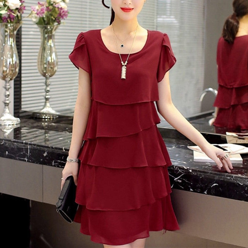 2023 summer wave cut sweet solid color short-sleeved slim-fit casual clothing ladies full set matching vest fashion simple O-neck casual new style 3*3