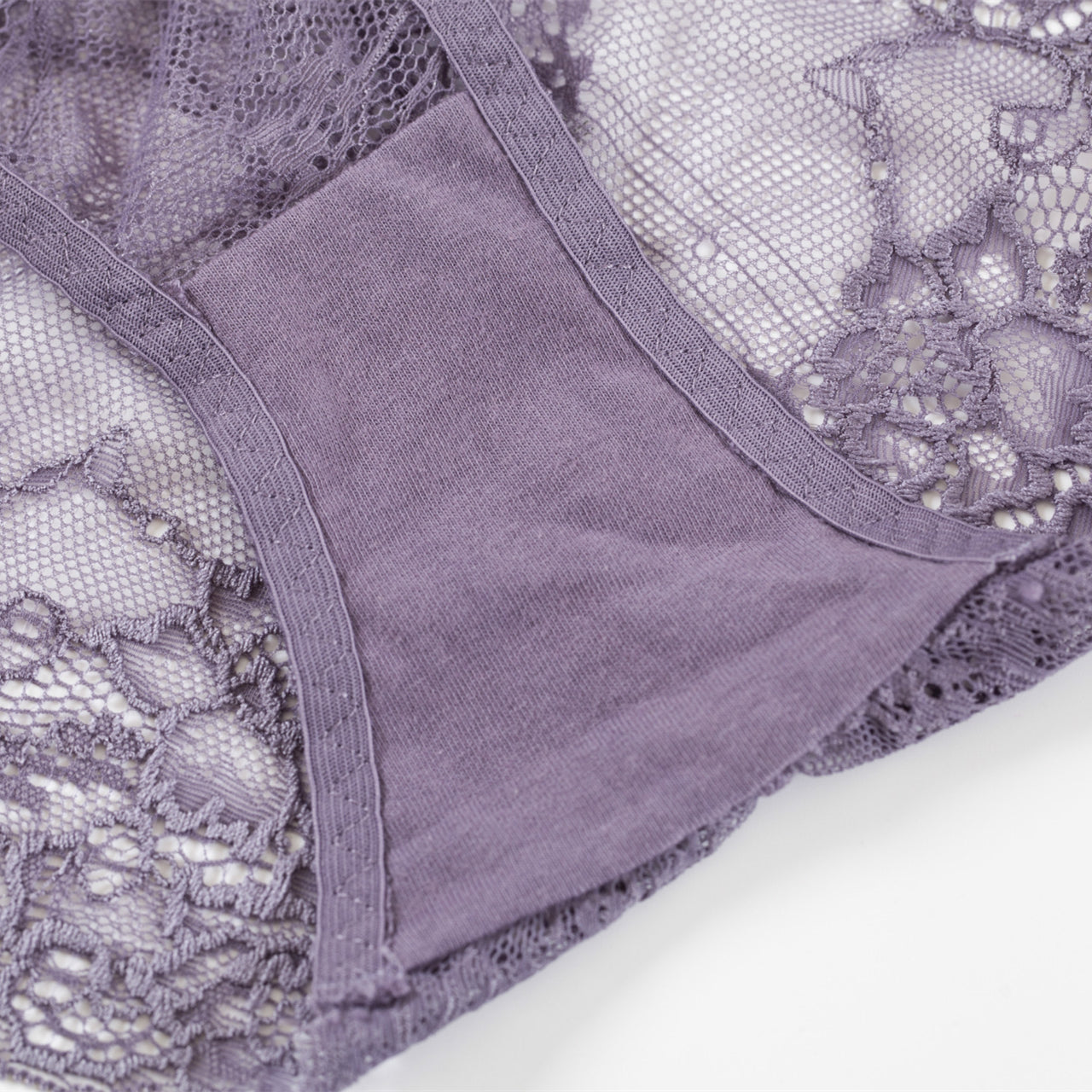 New style deep V gathered lace bra 【Set】