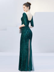 Ma'am sexy Slim grandeurnoble long-style Evening dress black party fashion Full dress