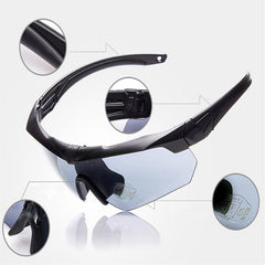 Military Bulletproof Glasses Outdoor Tactical Goggles Shooting Cs Riding Mountaineering  Three Sets Of Lenses