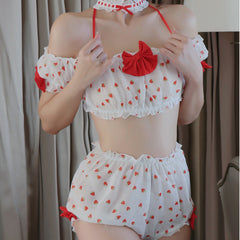 Ladies Fashion One Shoulder Top Shorts Homewear Set J1JX1366YML