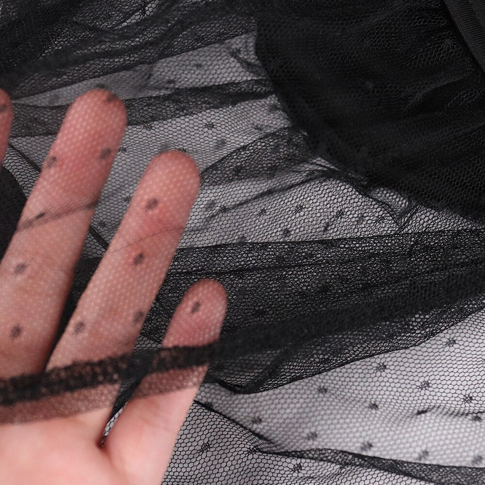 Sexy One Shoulder Long Sleeve Slim Bodycon Dress Backless Halter Black Mesh Patchwork Hollow Out Pencil Evening Party Dress 2022