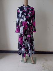 فستان نسائي أفريقي جديد مقاس كبير تنورة طويلة أنيقة للسيدات رداء بوهو ملابس الحفلات