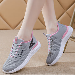 2023 spring new soft-soled shoes mesh hiking shoes all-match casual shoes
