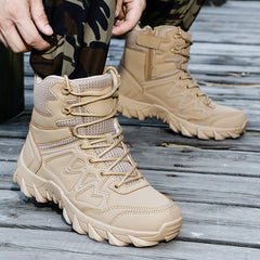 Men's outdoor hiking shoes military training shoes men size 39-46 hiking shoes snow boots  -top leather outdoor shoes camping holiday sports shoes