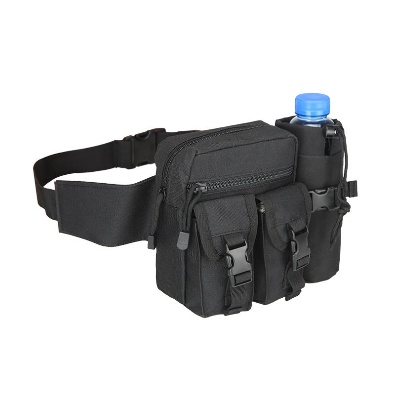 Tactical Men's Waist Bag Nylon Hiking Mountaineering Water Bottle Mobile Phone Bag Outdoor Sports Military Hunting Mountaineering Camping Waist Bag