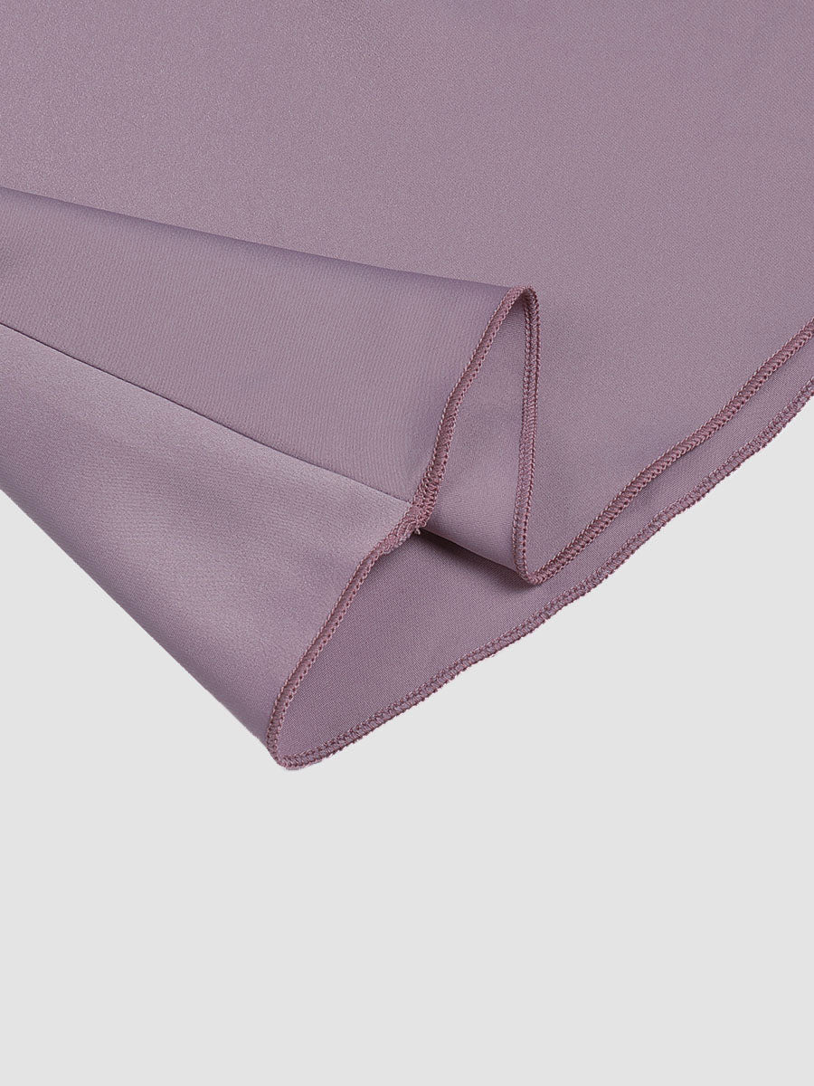 Elegant sheath wrap satin dress