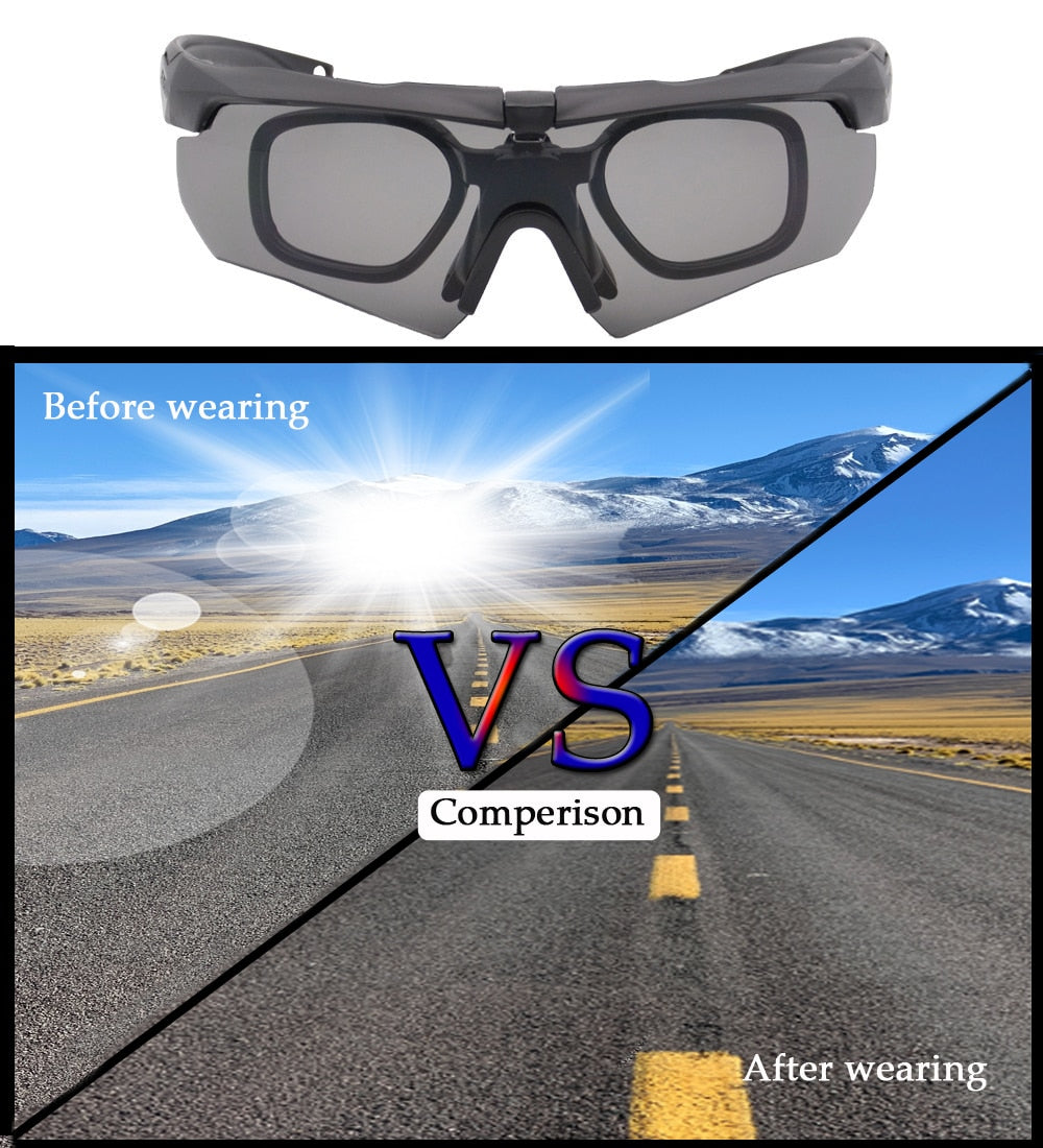 Military Bulletproof Glasses Outdoor Tactical Goggles Shooting Cs Riding Mountaineering  Three Sets Of Lenses