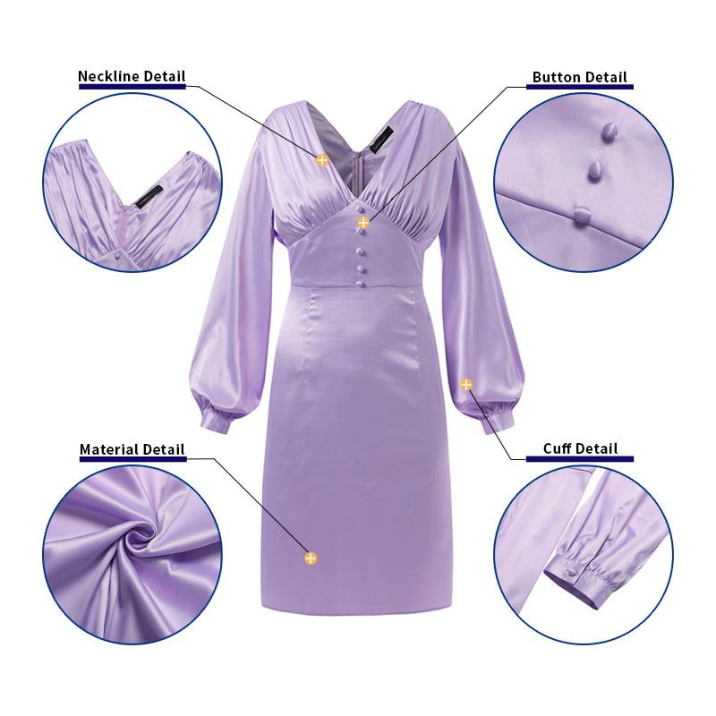 Celmia Elegant Party Dress 2022 Women Sexy Off Shoulder Knee-length Satin Dress Buttons Hem Slit Pleated Bodycon Club Vestidos