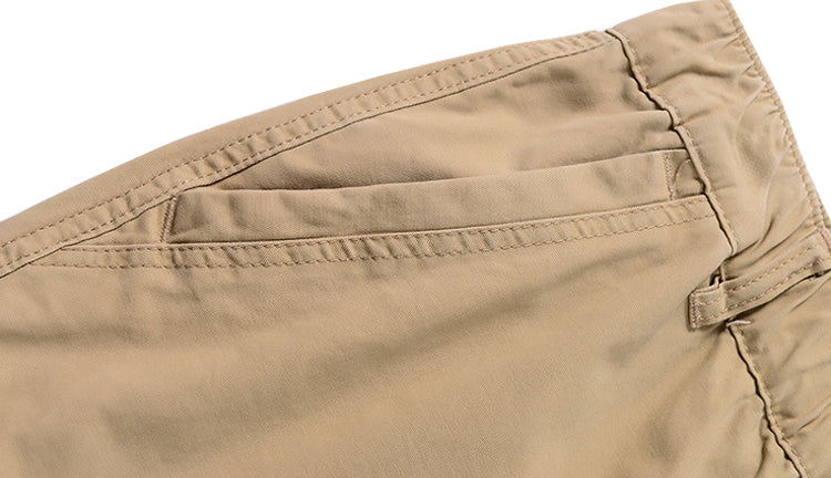 New men's adjustable adjustable pants, men's pants, loose casual trousers, outdoor hiking adventure overalls, large pockets, pure cotton.