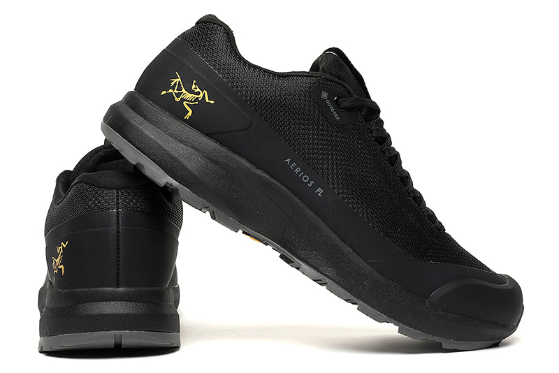Low Top Black AERIOS FL MID GORE-TEX Covered Waterproof Men's Hiking Sneaker