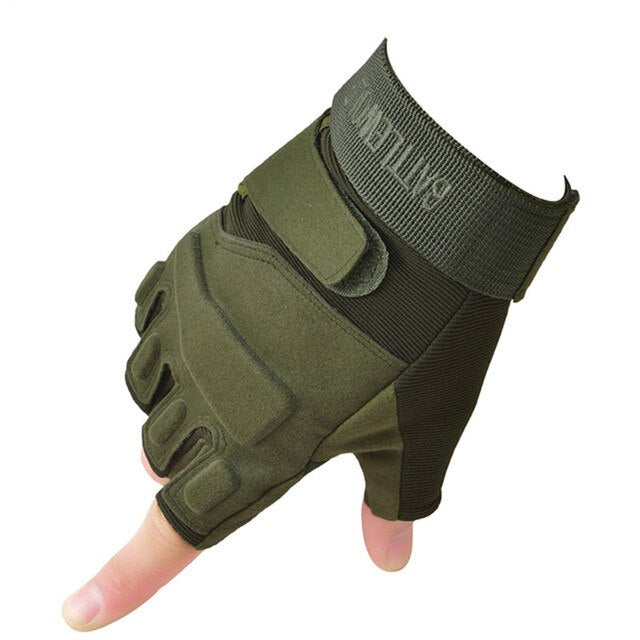 Male Female Tactical Army Military Gloves Hard Knuckle Motorcycle Gloves For Men Women Outdoor Cycling Hunting Hiking Fingerless Gloves