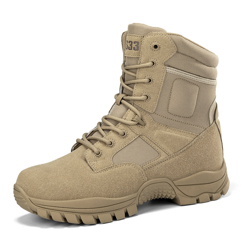 Men's Military Boots Safety Boots Snow Boots Suede Leather Outdoor Waterproof Boots Field Desert Military Combat Boots Men's Tactical Boots Size 39-46