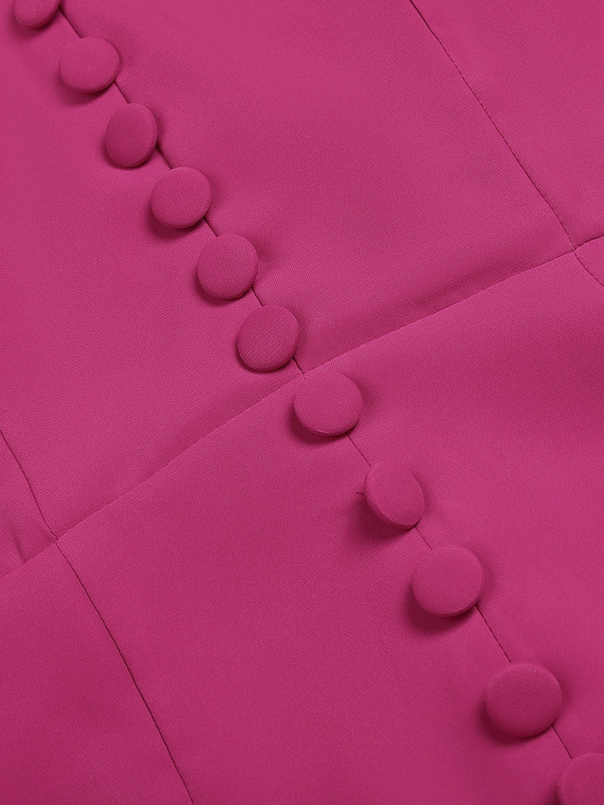 Elegant Ruffled Slit Dress