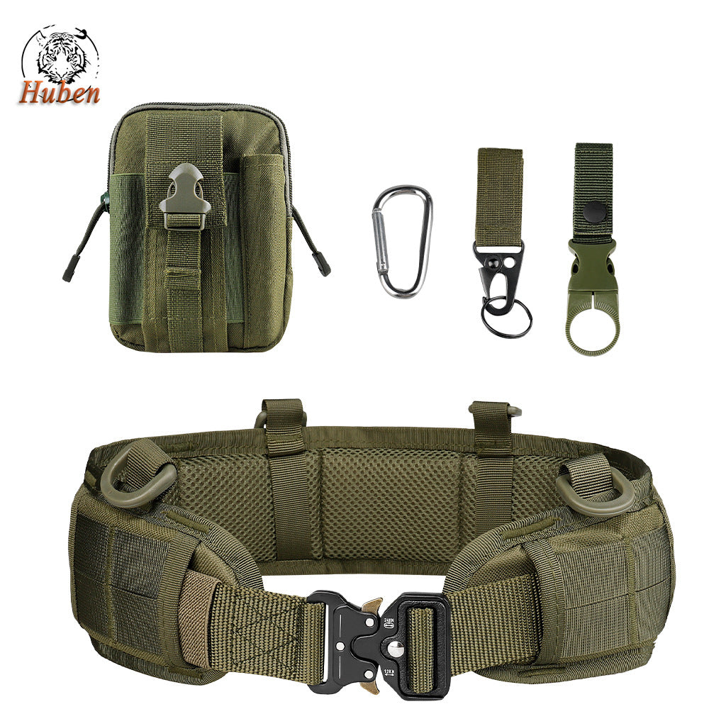Multifunction Outdoor MOLLE Tactical Battle Belt Hunting Set Belt Military Inner Waist Belt With Phone Tool Bag For CS Shooting