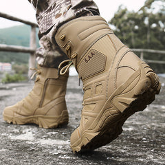 Top desert tactical boots combat boots comfortable hiking shoes large size military boots men's boots