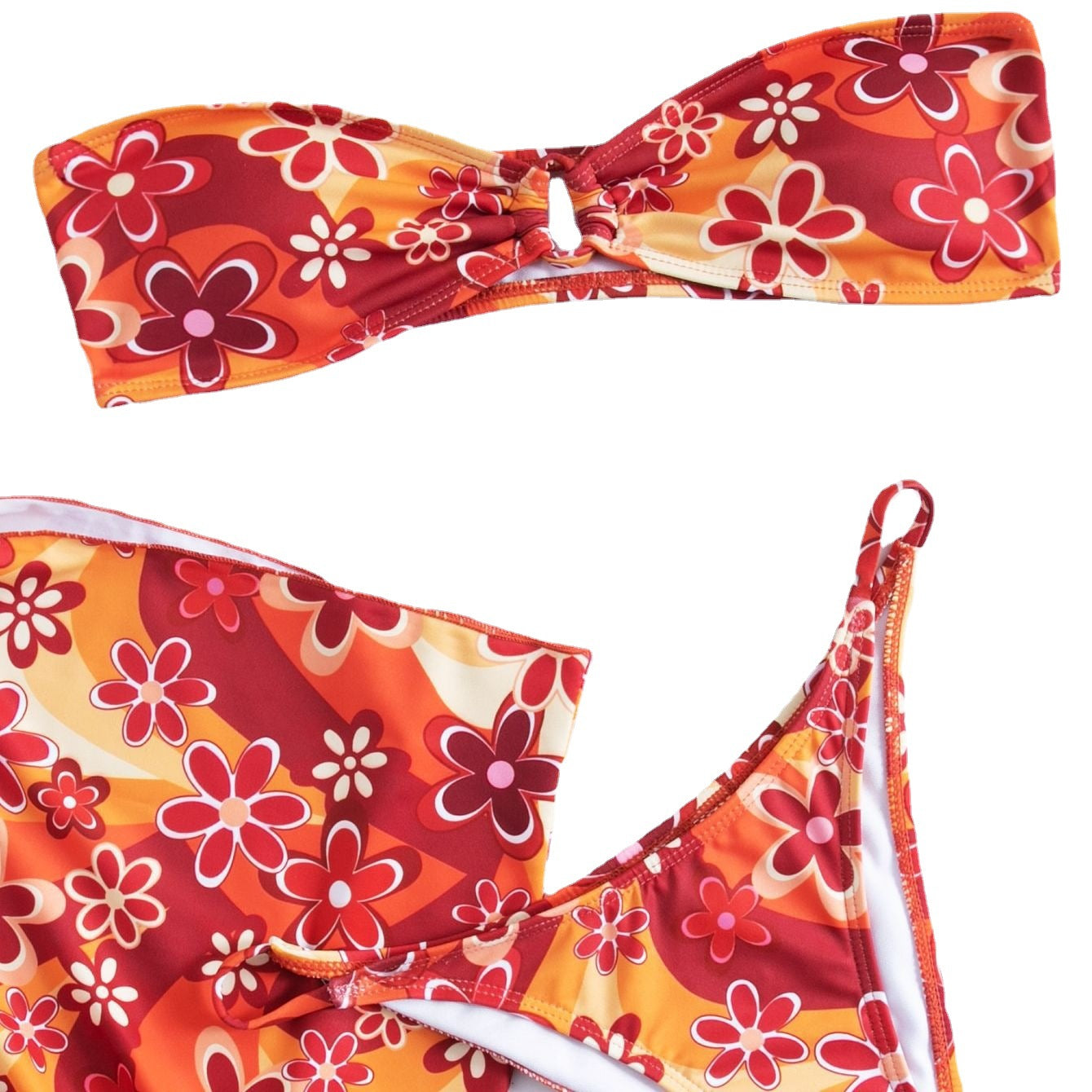 New Split Print Bikini Exclusive Sexy Swimwear Women