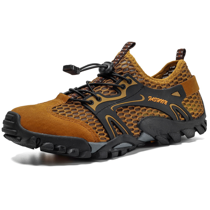 Fashion trend outdoor hiking shoes upstream mesh shoes